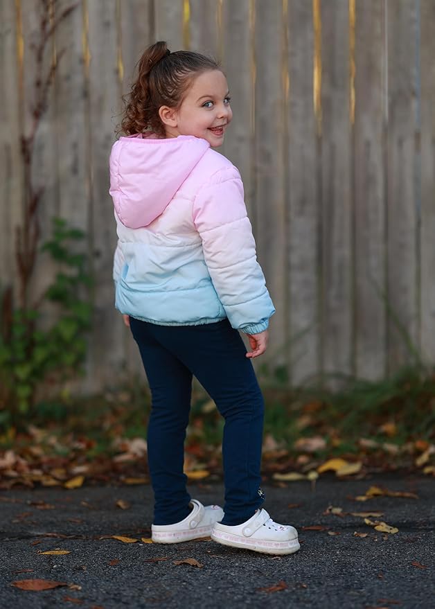 Disney Stitch Frozen Elsa Minnie Mouse Toddler Girl/Boy Puffer Jacket Kids Heavyweight Hooded Warm Winter Down Coat 2-13Years