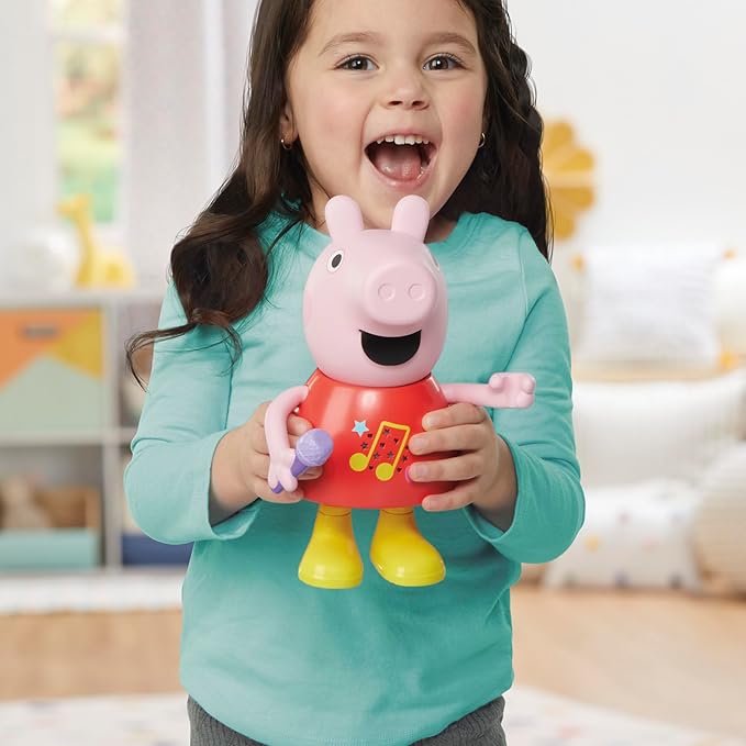 PEPPA PIG Talk & Sing Peppa Doll, Musical Toy with 50+ Sounds, Phrases, and Songs, Preschool Toys for 3 Year Old Girls and Boys and Up