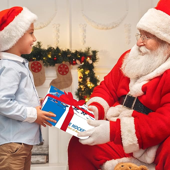 3-in-1 Hover Hockey Soccer Ball Kids Toys Set, Led Lights Floating Air Football, Indoor Outdoor Sport Toys for Kids, Christmas Birthday Gifts for Boys Girls Aged 3 4 5 6 7 8-12