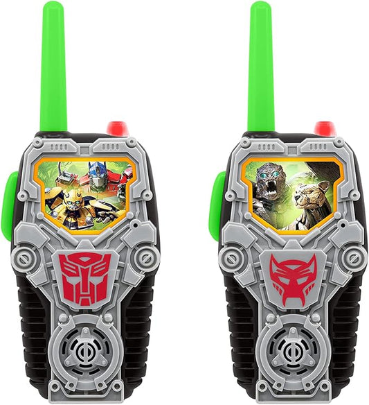 eKids Transformers Toy Walkie Talkies for Kids, Light-Up Indoor and Outdoor Toys for Kids and Fans of Transformers Toys