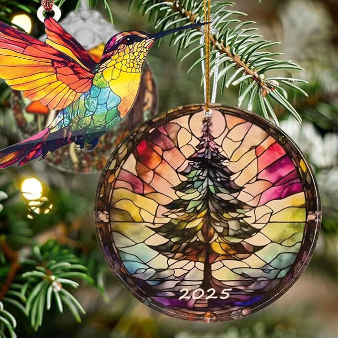 2025 Christmas Tree Ornaments, 2025 Christmas Ornament, Christmas Tree Decorations, Adult White Elephant Gifts, Funny Acrylic Hanging Decorations, Christmas Decor Gift