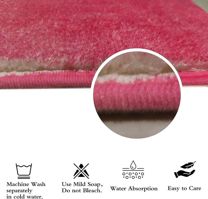 ABREEZE Kids Rainbow Play Mat Ultra Soft for Room, 3.3'x5' Non Slip Multi Color Children Nursery Area Rug Baby Carpet for Bedroom Decor Playroom Living Room