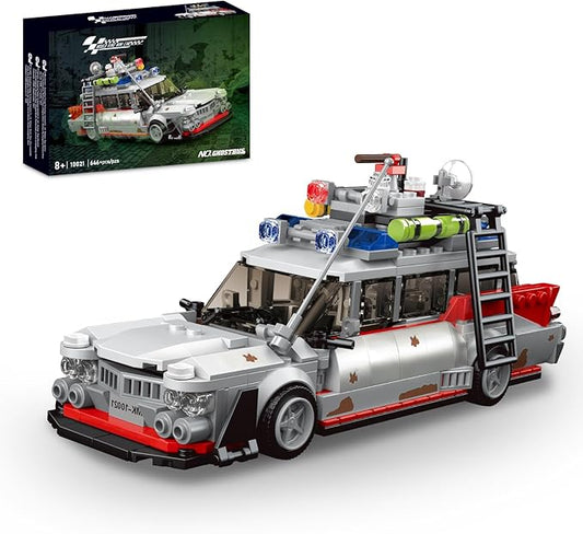 Ghost Car ECTO-1 Building Blocks Kit for Adults, Compatible with Lego Speed, Race Vehicle Building Toy for Kids Boys 8-14, Creative Christmas Birthday Gift for Ghost Bus Movie Fans (646 PCS)