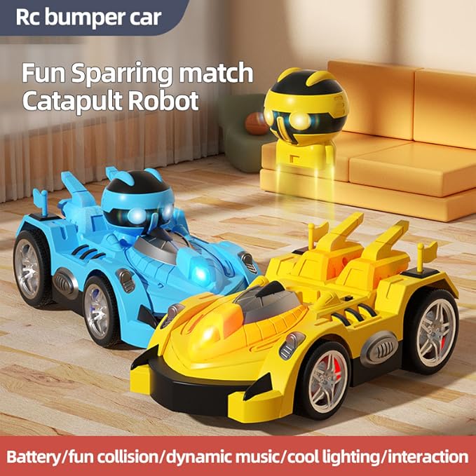 2 Pack Remote Control Cars Toys for Ages 6-12, 2.4 Ghz Remote Control Car with LED Light & Music, Christmas Birthday Gifts for Boys Girls Aged 6-12