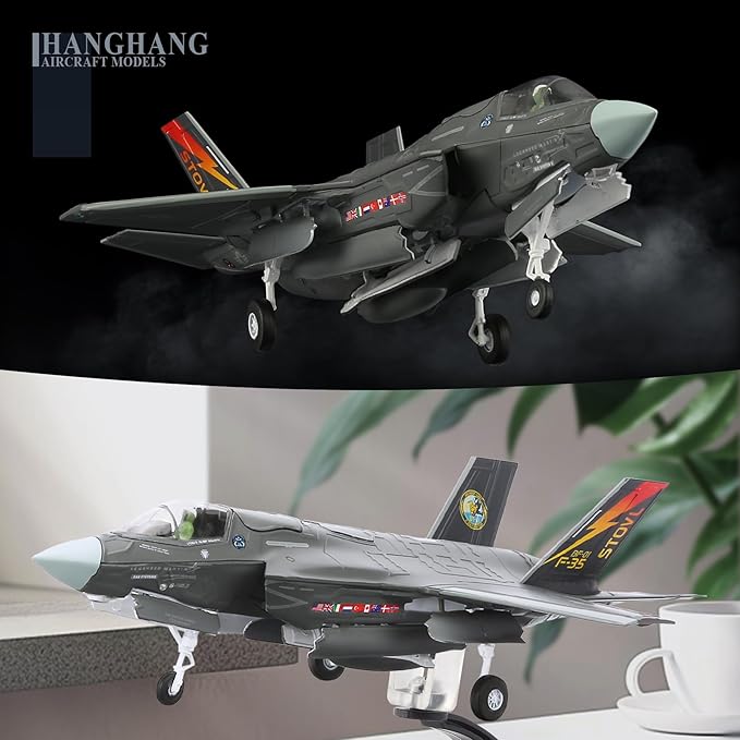 HANGHANG 1/72 F35B Attack Fighter Plane Metal Aircraft Model Military Airplane Model Diecast Plane Model for Collection or Gift