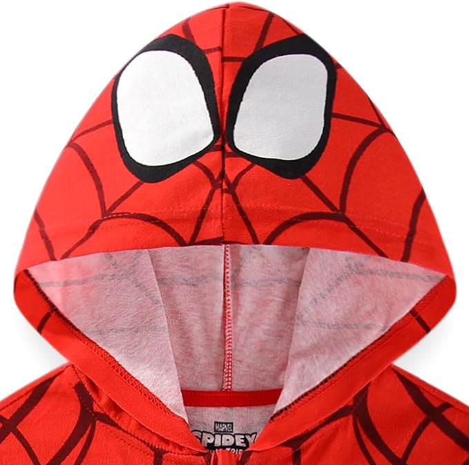 Marvel Spider-Man Boys Cosplay Hooded Coverall for Toddler