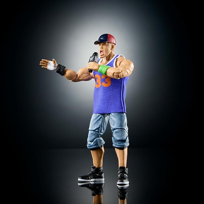 Mattel WWE Ultimate Edition John Cena 6-inch Action Figure & Accessories Set, 10+ Pieces Include Swappable Heads & Hands (Amazon Exclusive)