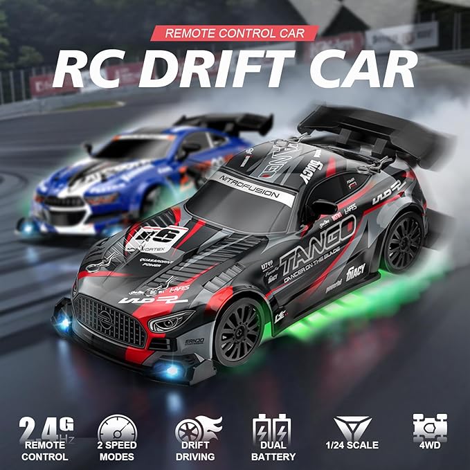 Drift RC Car for Electric Toy Car Hobby Racing Car Toys with Controller, Christmas Birthday Gift for Adults & Kids