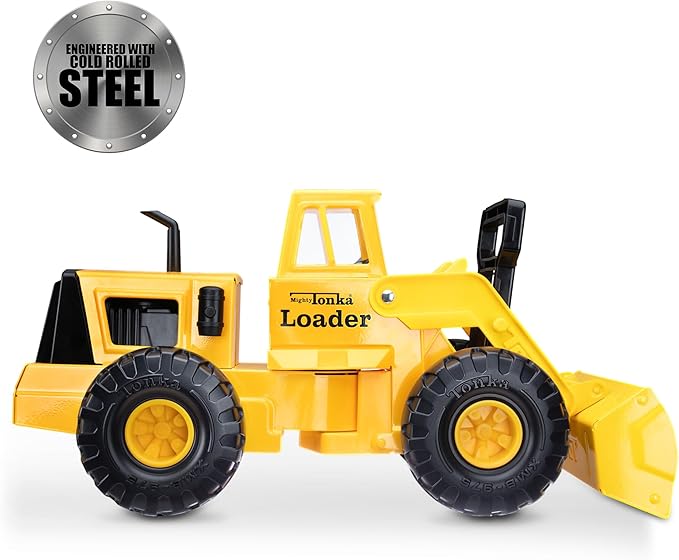 Tonka Retro Front Loader - Collector's Edition - Made with 2X More Steel, Kids Construction Toy, Metal Truck, Toy Truck for Boys and Girls, Kids, Toddlers, Ages 3+