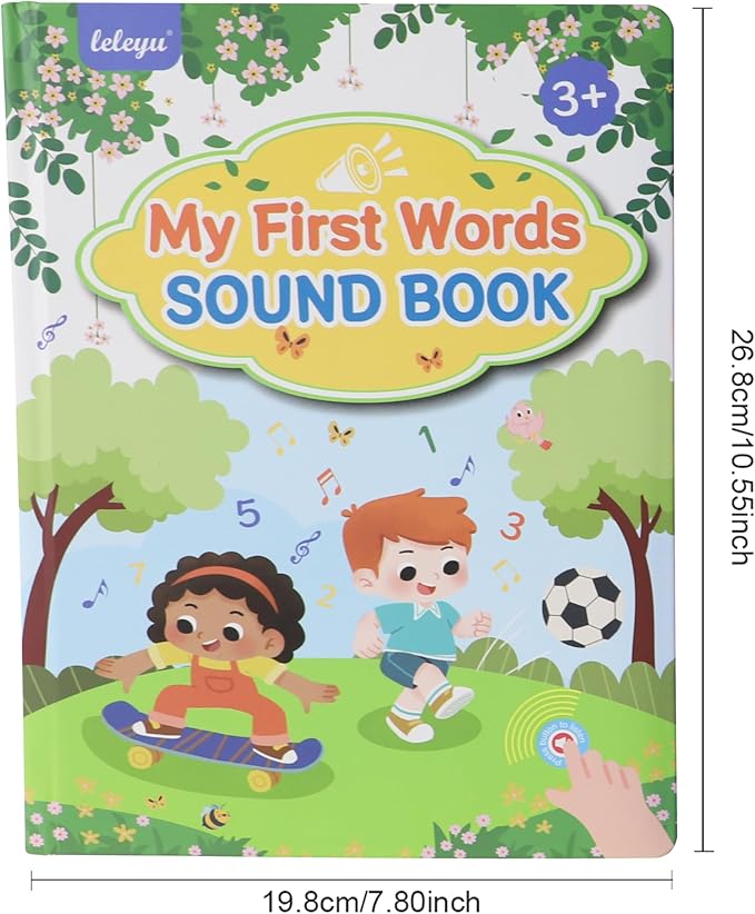 2025 My First Words Sound Book for Kids 3+ | 470+ Fun English Words & Interactive Themes | Talking Toy with Phonics, Games & Story Mode(Scene)