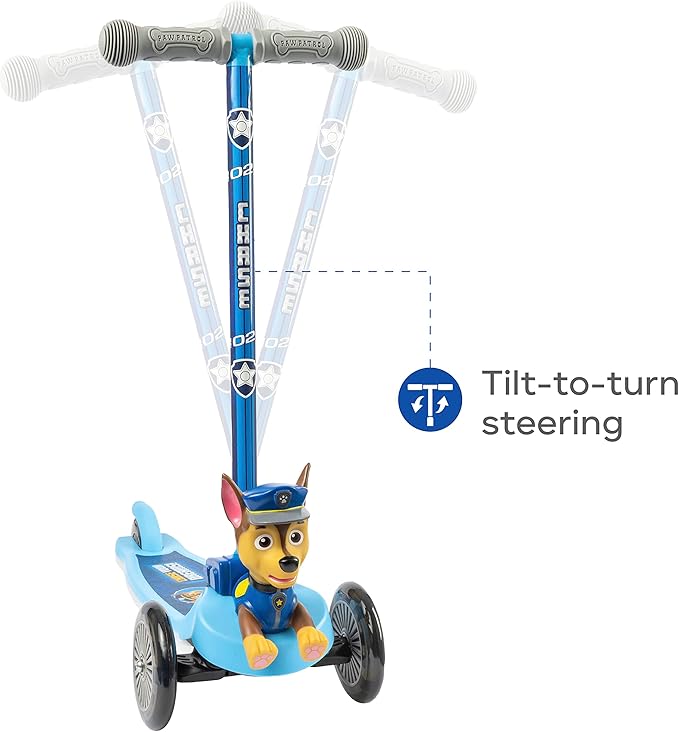 3D Kick Scooter for Kids, Self-Balancing 3 Wheeled Light Up Scooter with Extra Wide Anti-Slip Deck, Rear Brake, Lean to Steer, Lightweight Design, for Kids 3 and up, 75 LB Limit