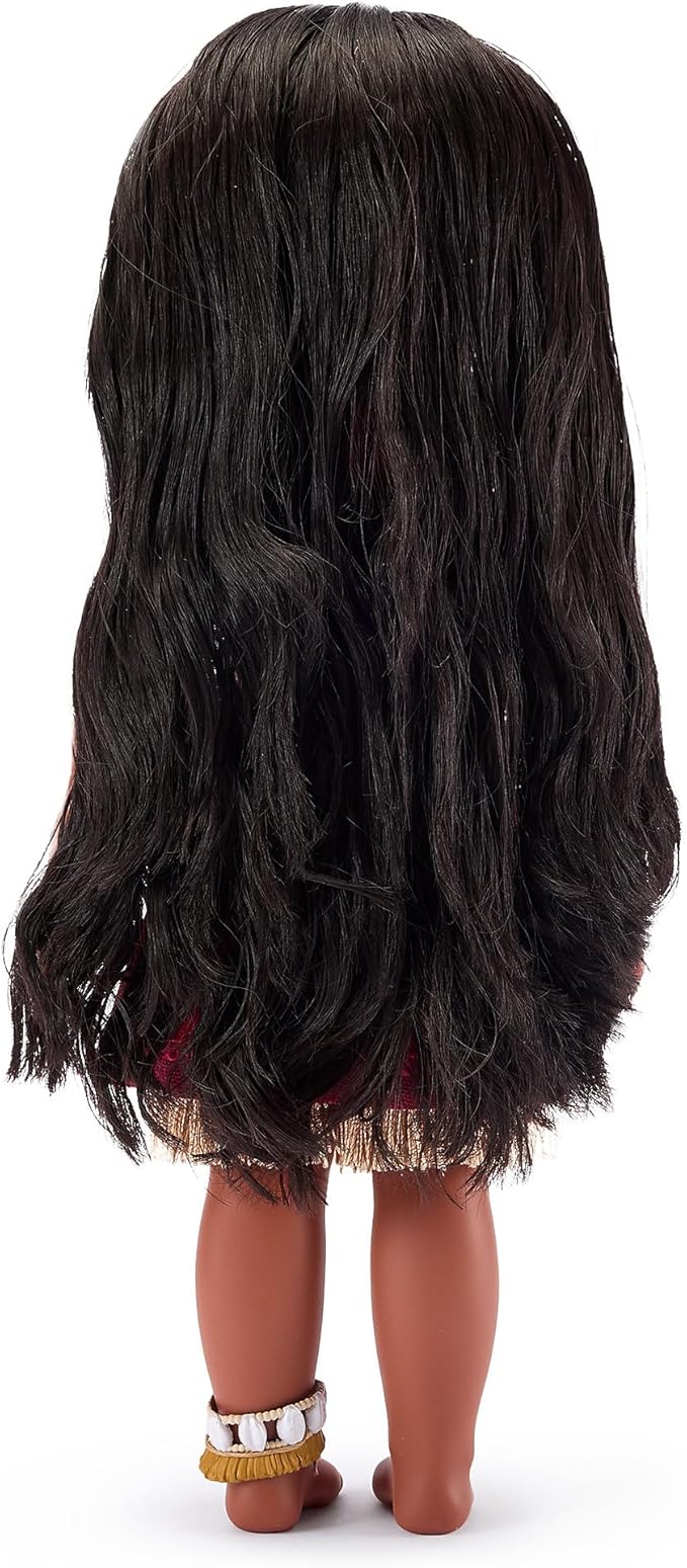 Disney Store Official Moana Once Upon a Story Doll - 16 Inch Disney Princess Toys Featuring Reflective Eyes with 3D Pupil and Iris, Detailed Costume, Hair Comb - Comes in Display Box