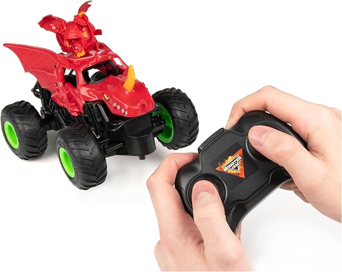 Monster Jam, Bakugan Dragonoid Remote-Control Monster Truck, Kids Toys for Boys and Girls Aged 4 and Up, 1:24 Scale