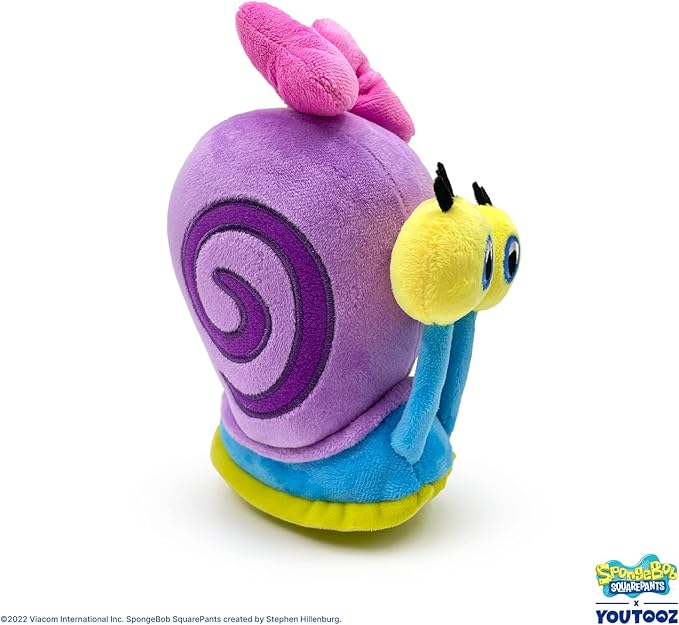 Youtooz Snellie Stickie 6" inch, very soft & magnetic Spongebob Squarepants Snellie the snail stickies by Youtooz Spongebob Squarepants Collection