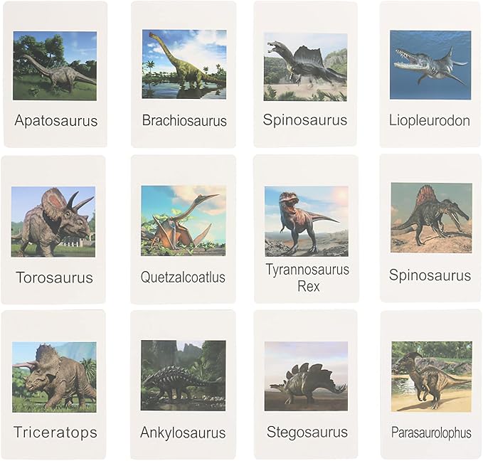 Small Dinosaur Figurines Learning & Education Toys, Plastic Realistic Dinosaur Animal Figures Games Toys, Preschool Learning Activities Matching Game Science Toys (Dinosaur)