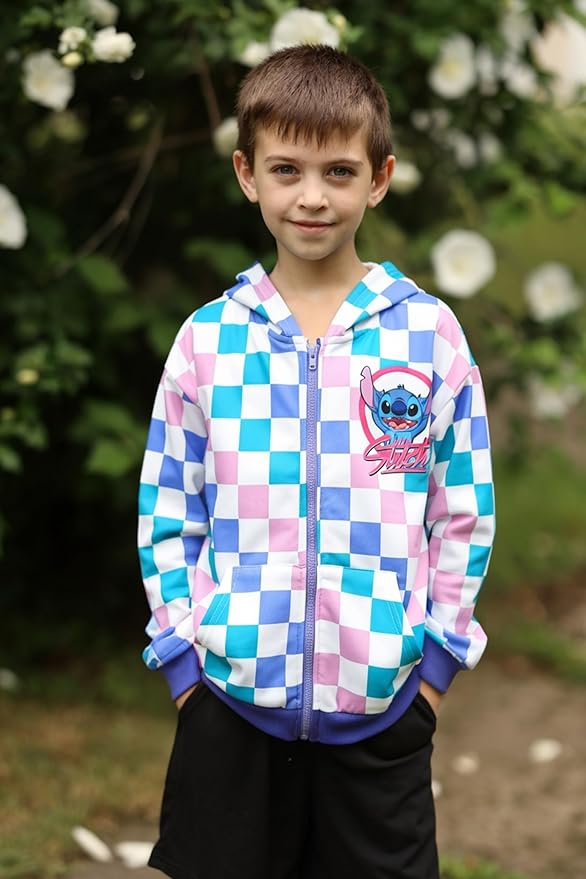 Disney Frozen Stitch Princess Minnie Mickey Spiderman Girls/Boys Zip Up Hoodie Fall Zipper Sweatshirt Jacket Toddler-Big Kid