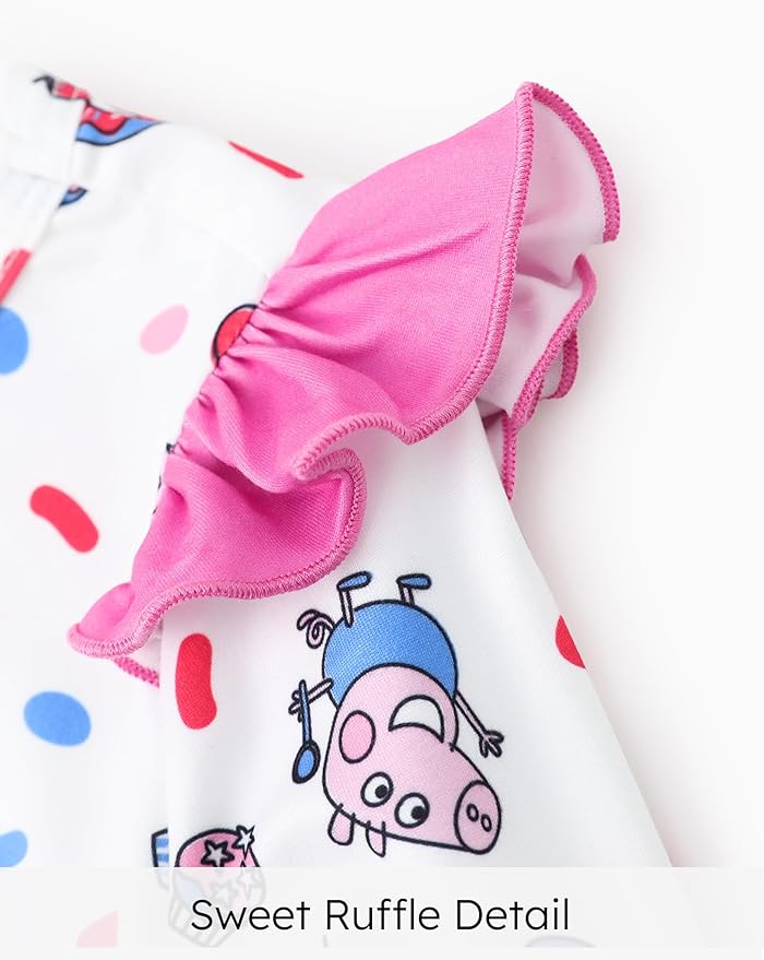 Peppa Pig Girls Skirt Sets Long Sleeves Top Shirt and Skirt Fall Outfits Cute Clothing Sets for Birthday Party Toddler Girl