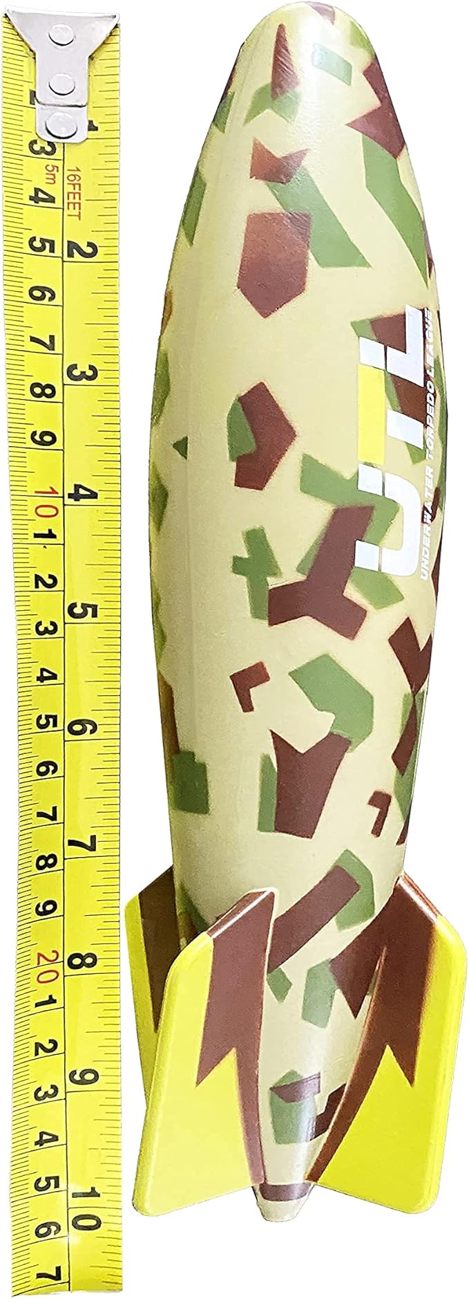 Official (UTL) Torpedo Glider Diving Toy Rocket Summer Camouflage Design 10"
