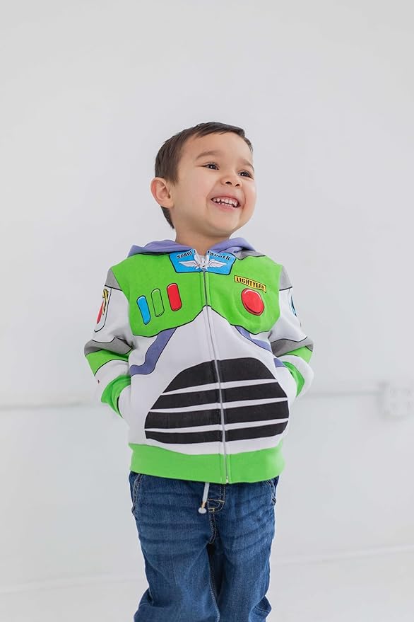 Disney Pixar Toy Story Fleece Zip Up Hoodie Toddler to Big Kid Sizes (2T - 10-12)