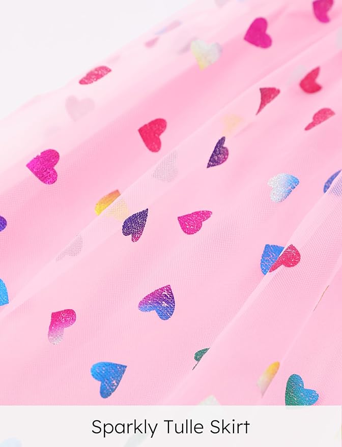 Peppa Pig Girls Skirt Sets Long Sleeves Top Shirt and Skirt Fall Outfits Cute Clothing Sets for Birthday Party Toddler Girl