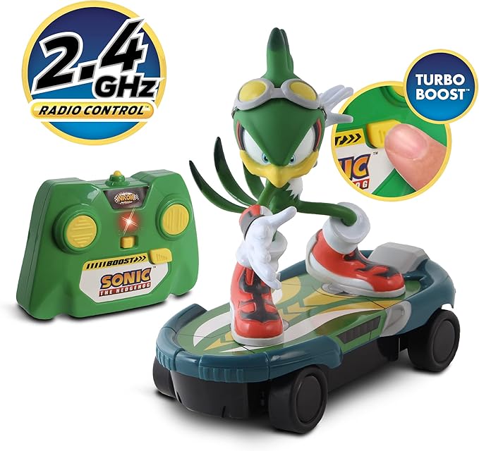 NKOK Sonic Free Rider R/C Skateboard - Jet, The Hawk; Full Function 2.4 GHz Radio Control with Turbo Boost; Cool Tricks and Stunts; Ages 6+
