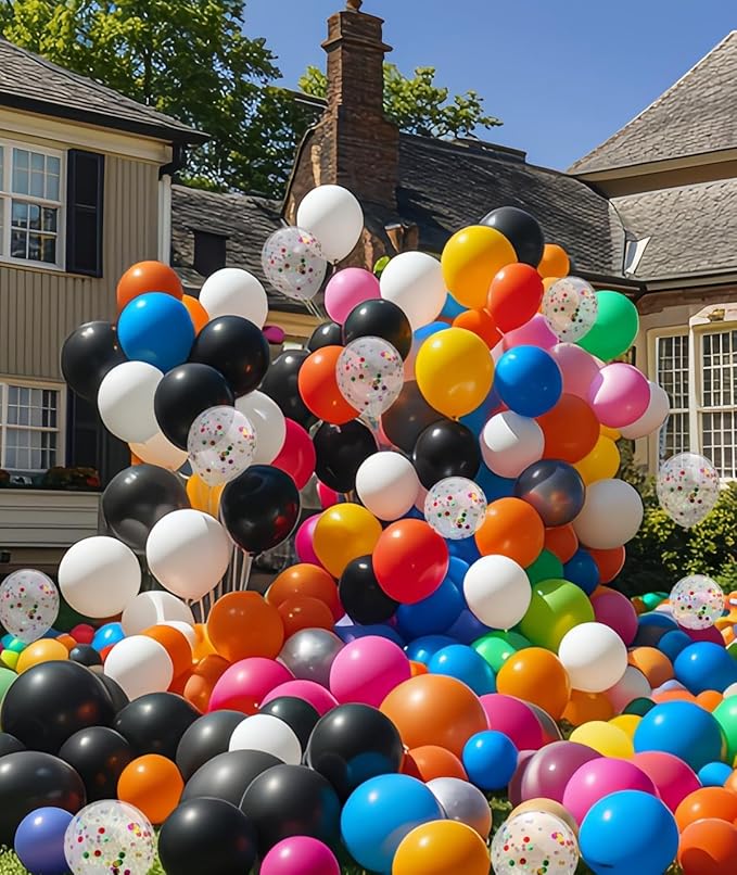 2000 Pcs Balloons Bulk 12 inch Assorted Colors Rainbow Latex Balloon 12 Colors, for Wedding, Graduation, Birthday Party Various Event Decorations