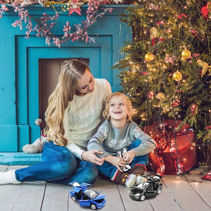 1:32 Scale Model X Alloy Car Model Diecast Toy Vehicles for Kids, Tesla car Model，Pull Back Alloy Car with Lights and Music,Mini Vehicles Toys for Kids Gift ，Children Birthday Gift (Model X -White)