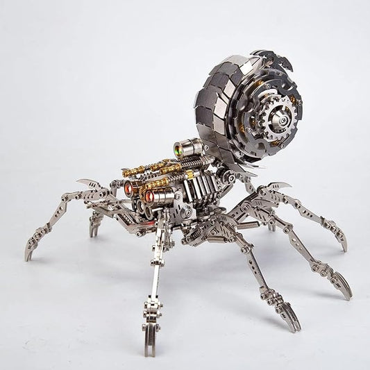 3D Metal Spider Model Kit, 203 Pieces 3D Stainless Steel DIY Assembly Steampunk 3D Puzzle Metal Model Kit