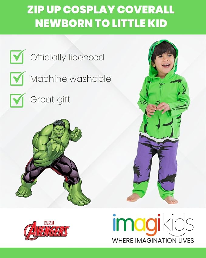 Marvel Avengers Spider-Verse Spider-Man Venom Iron Man Zip Up Cosplay Coverall Newborn to Little Kid