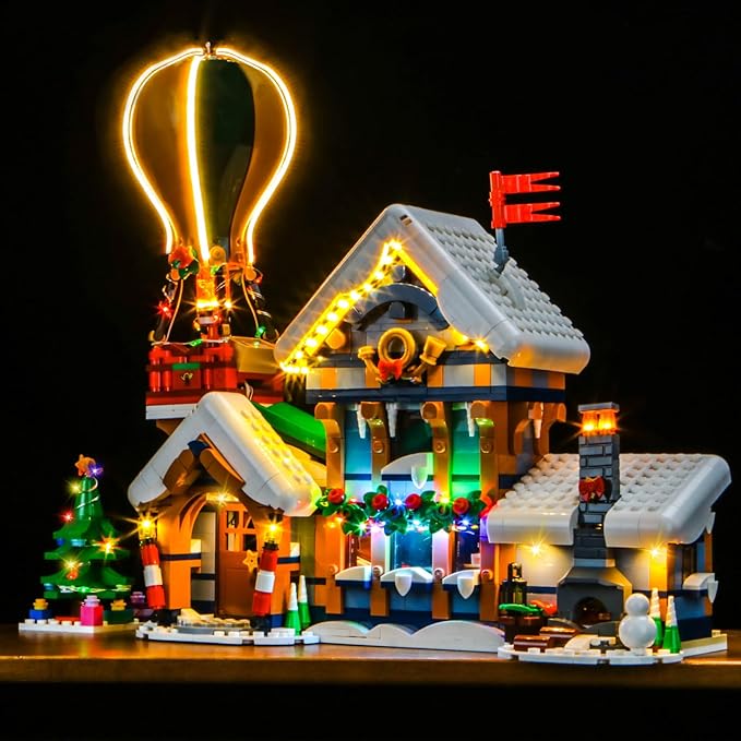 BrickBling LED Light Compatible with Lego Santa's Post Office, Christmas Décor Lights Compatible with Lego 10339, Holiday Lighting Kit-Not Included The Model (Classic Version Light)