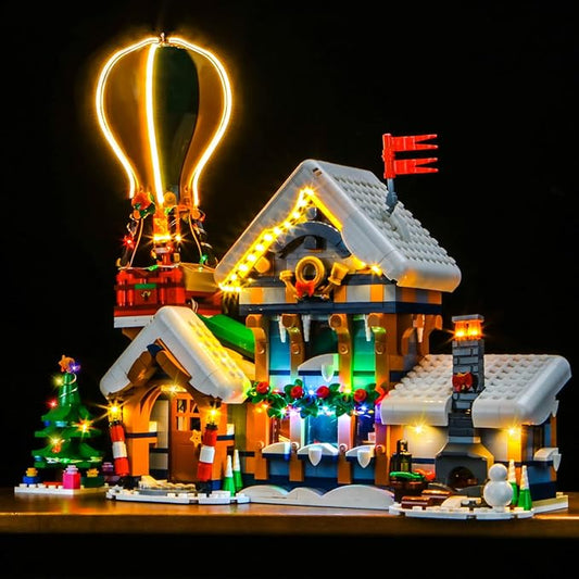 BrickBling LED Light Compatible with Lego Santa's Post Office, Christmas Décor Lights Compatible with Lego 10339, Holiday Lighting Kit-Not Included The Model (Classic Version Light)