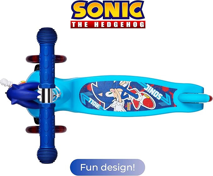 3D Kick Scooter for Kids, Self-Balancing 3 Wheeled Light Up Scooter with Extra Wide Anti-Slip Deck, Rear Brake, Lean to Steer, Lightweight Design, for Kids 3 and up, 75 LB Limit