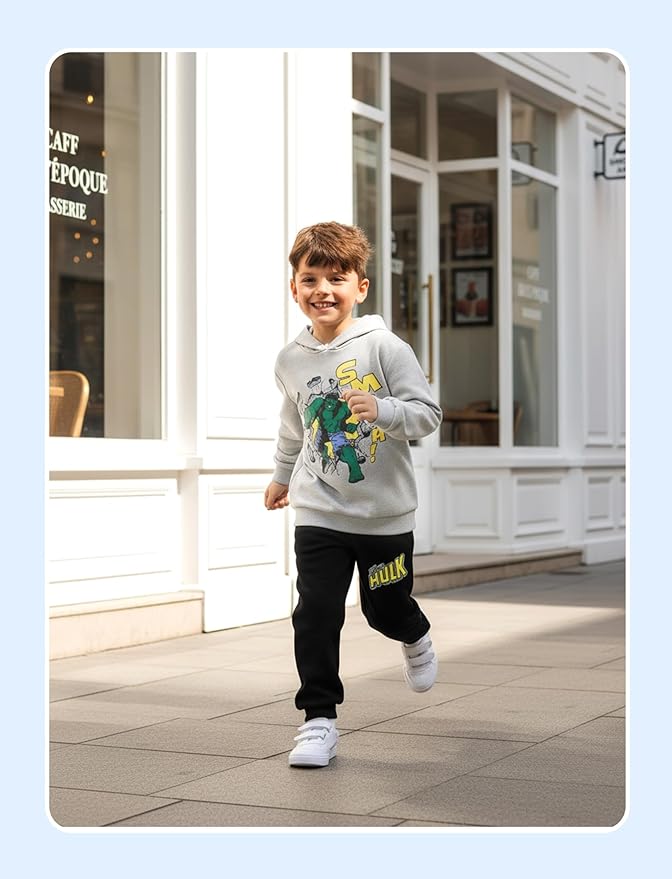 Disney Marvel Spider-Man Mickey Toy Story Cars Boy Pullover Hoodie&Jogger Pants Outfit Set Sweatsuit Lounge Matching Set 2-9Y