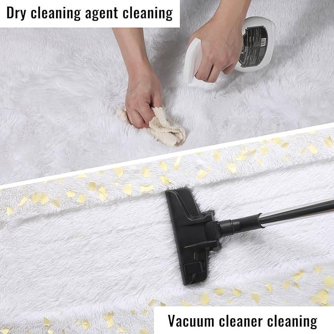 PAGISOFE White Fluffy Shag Area Rugs for Living Room 5x7, Soft Fuzzy Shaggy Rug for Bedroom Girls, Pastel Nursery Carpet Floor Room Dorm Rugs Boys Girls Plush Soft Kids Rug for Room Decor Aesthetic