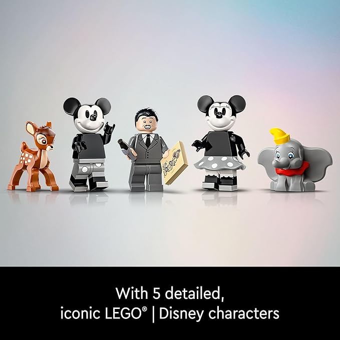 LEGO Disney Walt Disney Tribute Camera, Disney Fan Building Set, Celebrate Disney with a Collectible Piece Perfect for Play and Display, Makes a Fun Gift for Adult Builders and Fans, 43230