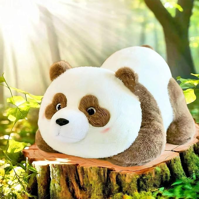 Panda Stuffed Animal, Soft Plush Toys, Cute Doll Gift for Kids Boy Girl Birthday Christmas, Flushies for Animal Panda