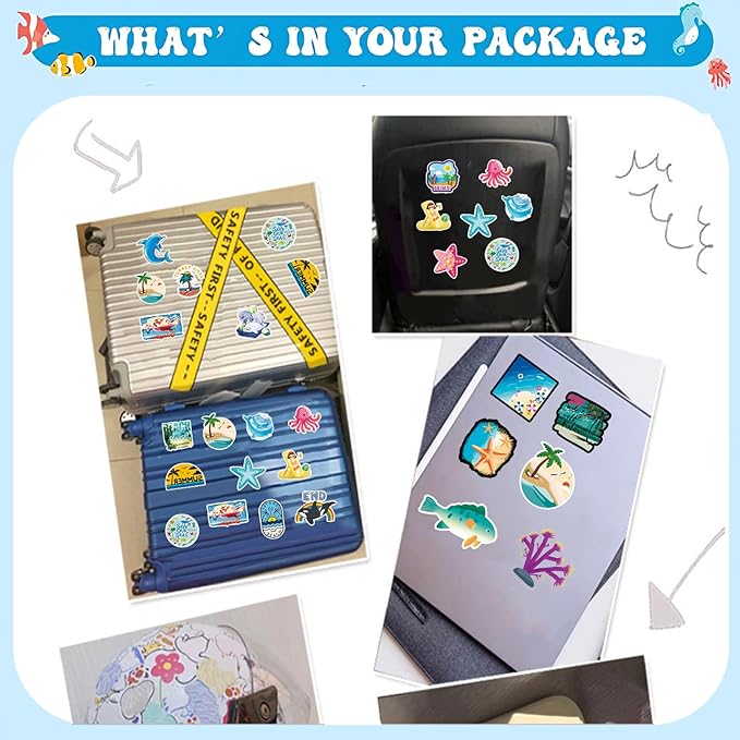 110Pcs Under the Sea Party Favors, Ocean Party Favors, Cute Sea Animal Party Supplies, Ocean Themed Gifts Pinata for Birthday Party Ocean Themed Classroom Rewards