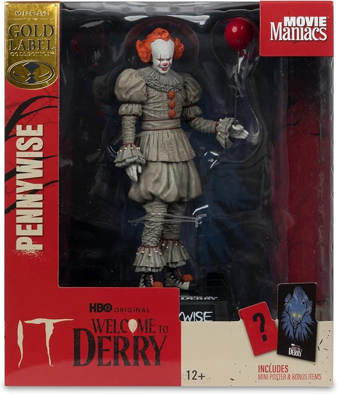 McFarlane Toys- Pennywise (Welcome to Derry) 6in Posed Figure Gold Label