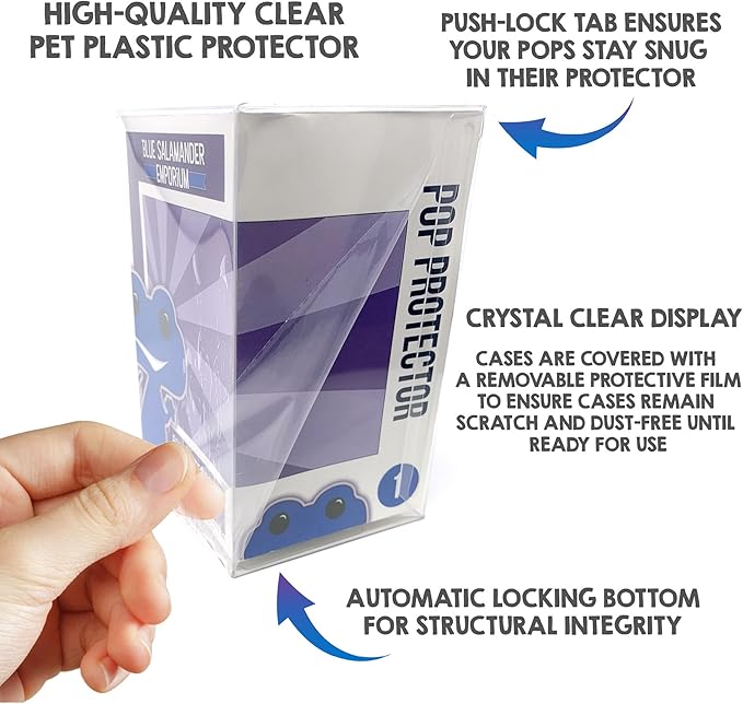 Blue Salamander Emporium Plastic Protector Cases Bundled with Batman 85th Anniversary The Joker with Teeth #517 and Batman Bloody #518 Vinyl Figures