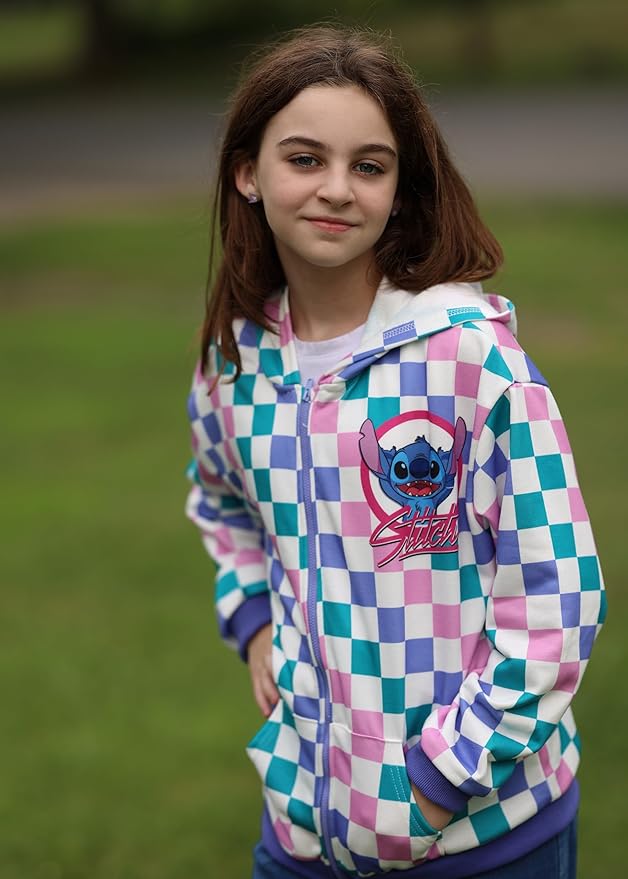 Disney Frozen Stitch Princess Minnie Mickey Spiderman Girls/Boys Zip Up Hoodie Fall Zipper Sweatshirt Jacket Toddler-Big Kid