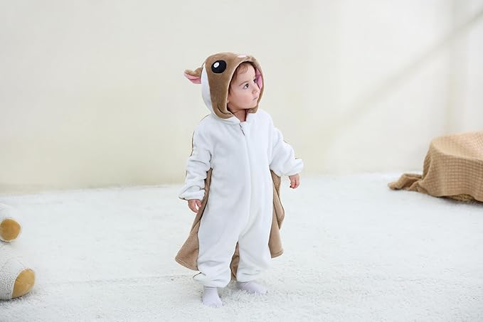 Dream cosplay Unisex Baby Costume,Baby Flannel Animal Halloween Home Clothing