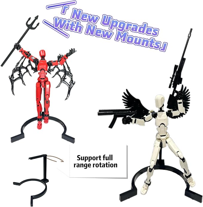 (Assembly Completed) 8 Packs Titan13 Action Figure Set, Dummy 13 3d Printed Action Figure Toy Gifts for Kids, Robot 13 ActionFigure Full Body Mechanical Doll Christmas Birthday Gift for Boys Girls