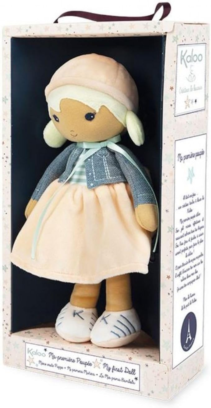 Kaloo Tendresse My First Fabric Doll Chloe K 12.5” - Machine Washable - Ages 0+ - K963660