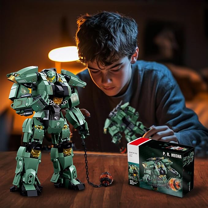 Mech Building Set, Annihilation Ranger Warrior Robot Action Figure Building Toys for Adults, Compatible with Lego Mech Set, 542 PCS
