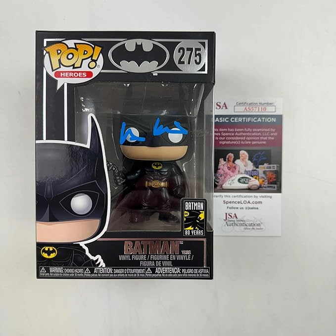 Autographed/Signed Val Kilmer Batman Heros Funko Pop #275 Movie Figurine Toy JSA COA