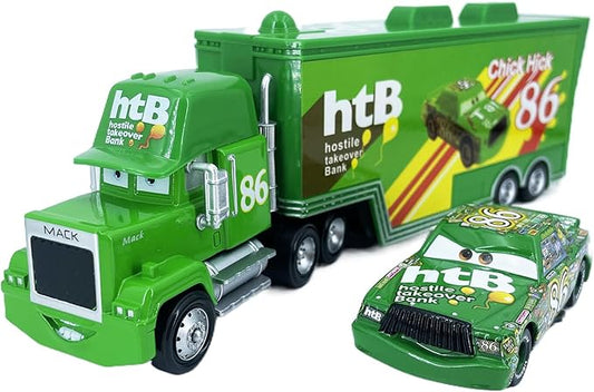 Portable Mini Toy Car and Truck Set 1:55 Diecast Model Metal Body Racers for Preschool Kids Ages 3+ Years (86)