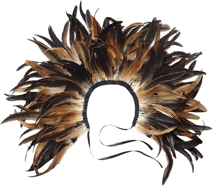 L'VOW Gothic Black Feather Shrug Cape Shawl Halloween Costume for Men