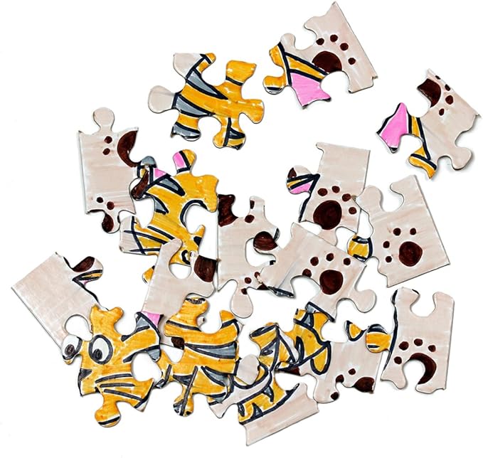 100 Blank Jigsaw Puzzles – 4 x 5.5 Inch, 16 Pieces Each – Hygloss DYI party invites, Perfect for Decorating, Kids' Activities, Arts & Crafts or Party Favors - Puzzle Pieces to Draw On for Crafts