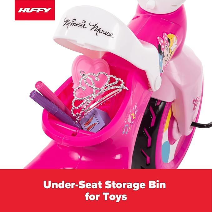 Huffy Disney Minnie Mouse Light Up Kids' Trike, Ideal for Ages 3+, Minnie Mouse Graphics, Colorful and Playful Design, Simple Coaster Brake, Sturdy and Durable, Safe for Toddlers, Girl's