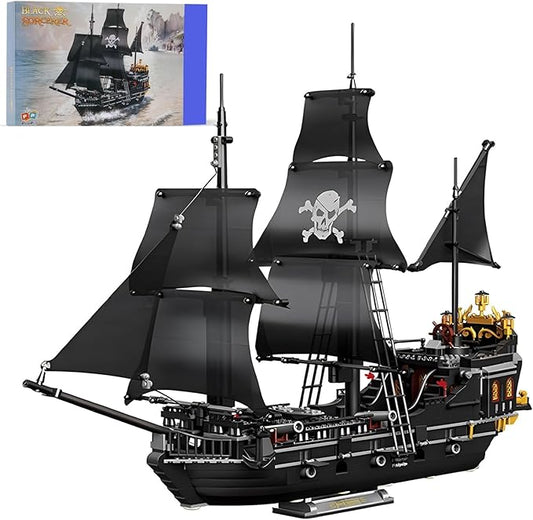1424PCS Pirate Ship Building Blocks Toys,Creator Architecture CorsairBuilding Set(Not Compatible with Lego Pirates of The Caribbean), Wonderful Choice for 6+ Boys, Girls or Adults